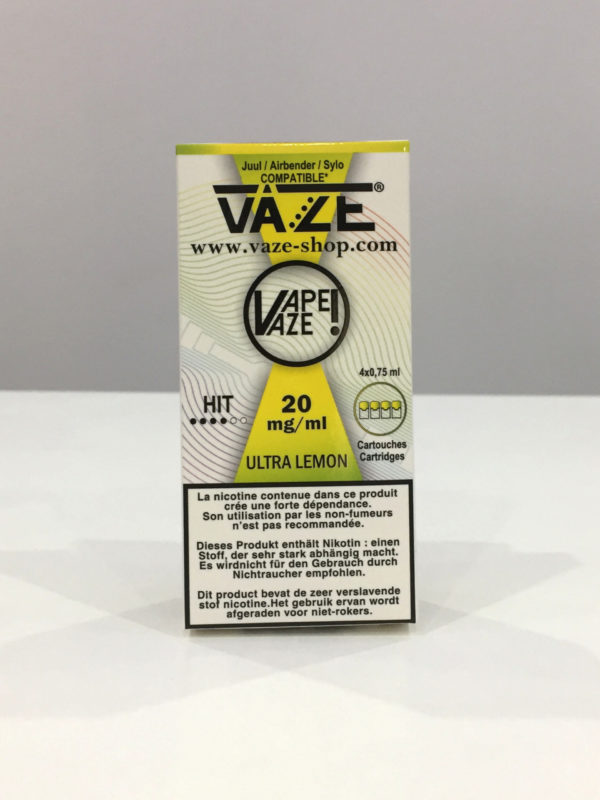 VAZE Ultra Lemon - Cartouche cigarette électroniques à Bordeaux