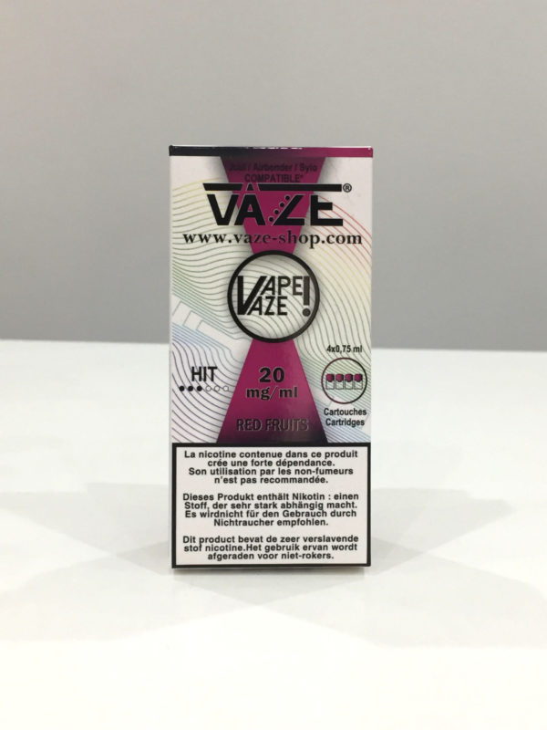 VAZE Red Fruits - Cartouche cigarette électroniques à Bordeaux