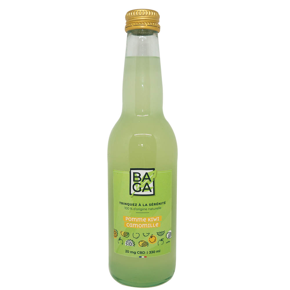 Boisson CBD Baga - Pomme / Kiwi / Camomille | Kandy Shop - Spécialiste ...